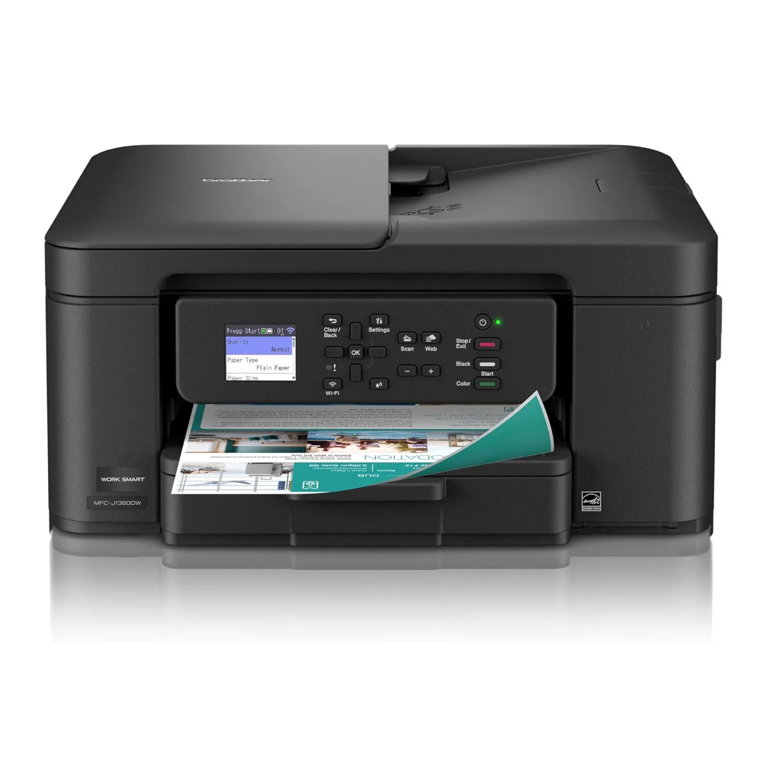 Brother Work Smart 1360 Wireless Color Inkjet All-in-One Printer