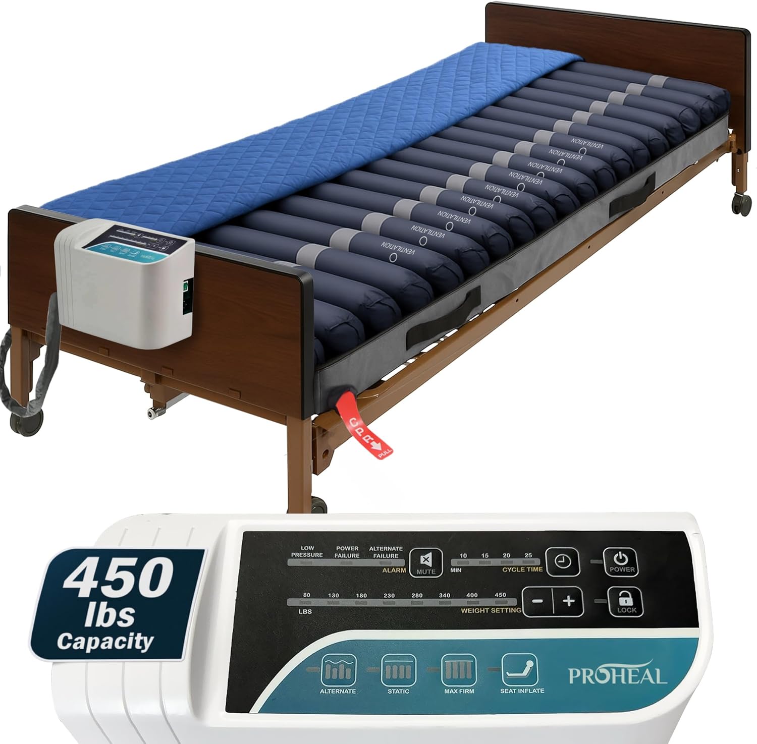 ProHeal Low Air Loss Alternating Pressure Mattress - 36” x 80” x 8