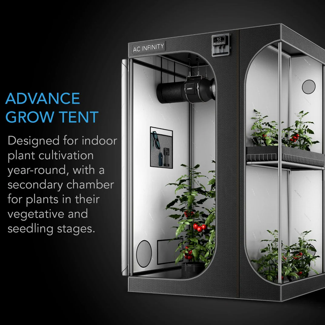 AC Infinity CLOUDLAB 632D 60-Inch Tall 2000D Mylar Canvas Advance Grow Tent