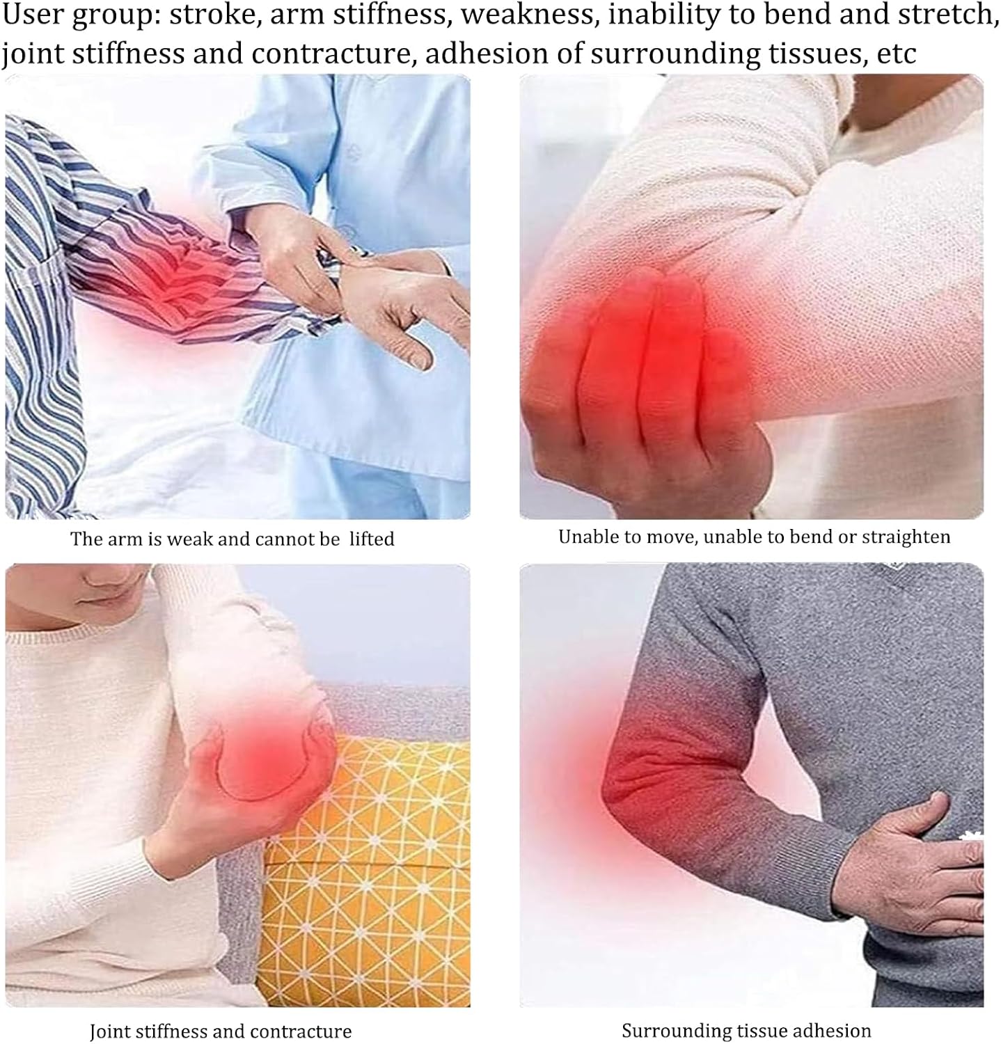 Elbow Joint Rehabilitation Training Device Intelligent Timing, Intelligent Hinged Elbow Brace Arm Exerciser, Electric Joint Mobility Trainer, Upper Limb Arm Rehabilitation Training Device