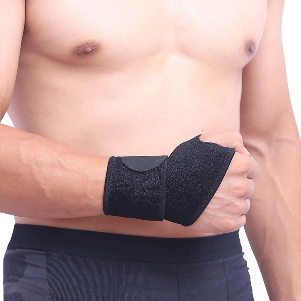 1PCS Reversible Wrist Brace Support Fitted Right/Left Thumb Stabilizer Adjustable Wrist Support Wrap for Volleyball Badminton(D)