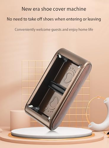 Automatic Shoe Cover Dispenser - 100 Non-Slip Disposable Shoe Covers for Home, Office, Factory & Events - Portable, Easy-to-Use Solution for Clean Floors