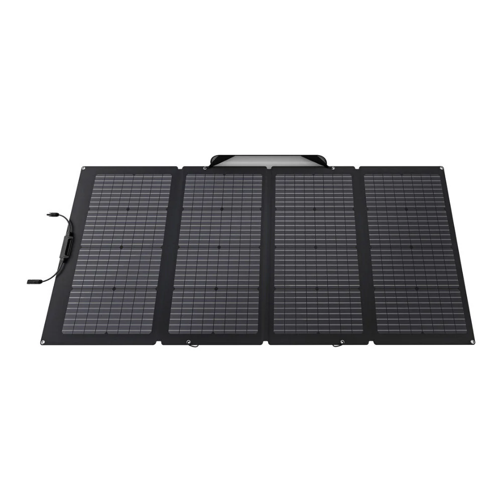EcoFlow 220W Bifacial Portable Solar Panel - IP68 Water-Resistant (Black)