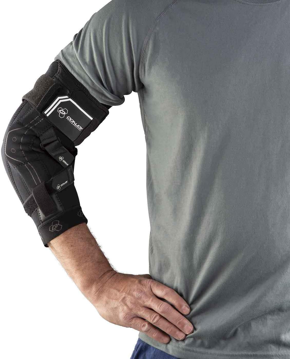 DonJoy Performance Bionic Elbow Brace II - X Large - Maximum Hinged Support for Elbow Hyperextension, UCL, Tommy John Ligament Injury, Dislocated Elbow for Football, Lacrosse, Basketball