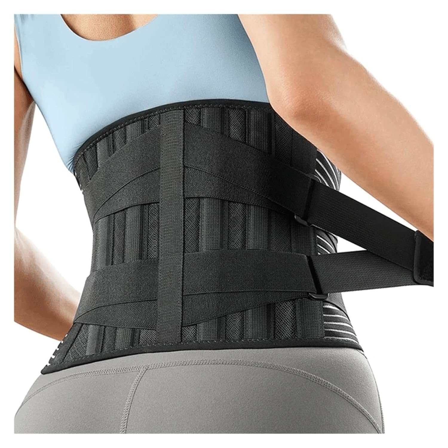 Back Braces for Lower Back Pain Relief with 6 Stays, Breathable Back Support Belt for Men/Women for work lumbar support belt(X-Large)