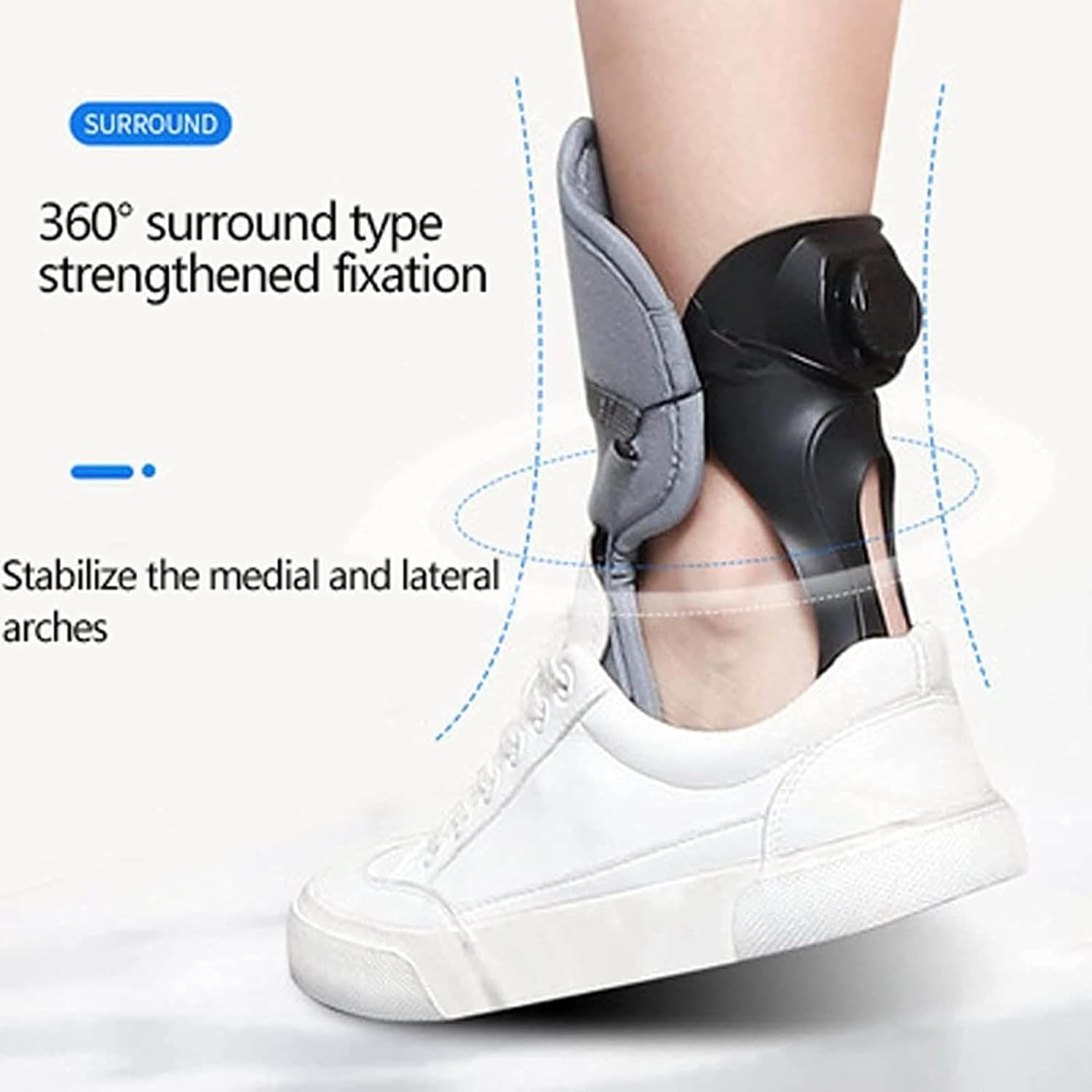 Plantar Fasciitis Night Splint Brace Adjustable Plantar Fasciitis Brace with Dorsi Flexion Assistance Orthotic Brace for Achilles Tendonitis, Heel Pain, Plantar Fascia, Drop Foot,Right-35-40