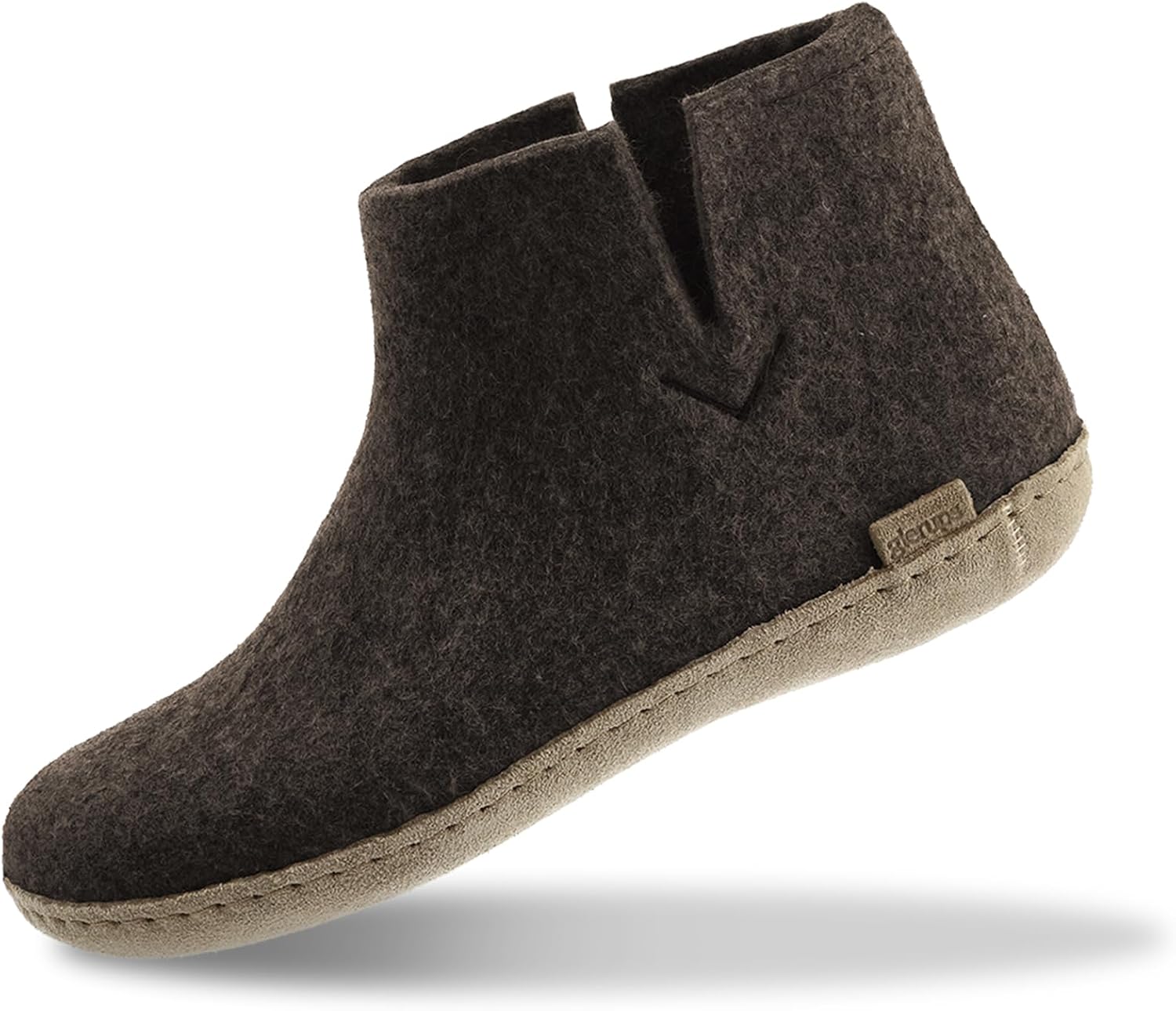 Glerups 100% quality wool mix Boot Slipper with leather sole - Unisex