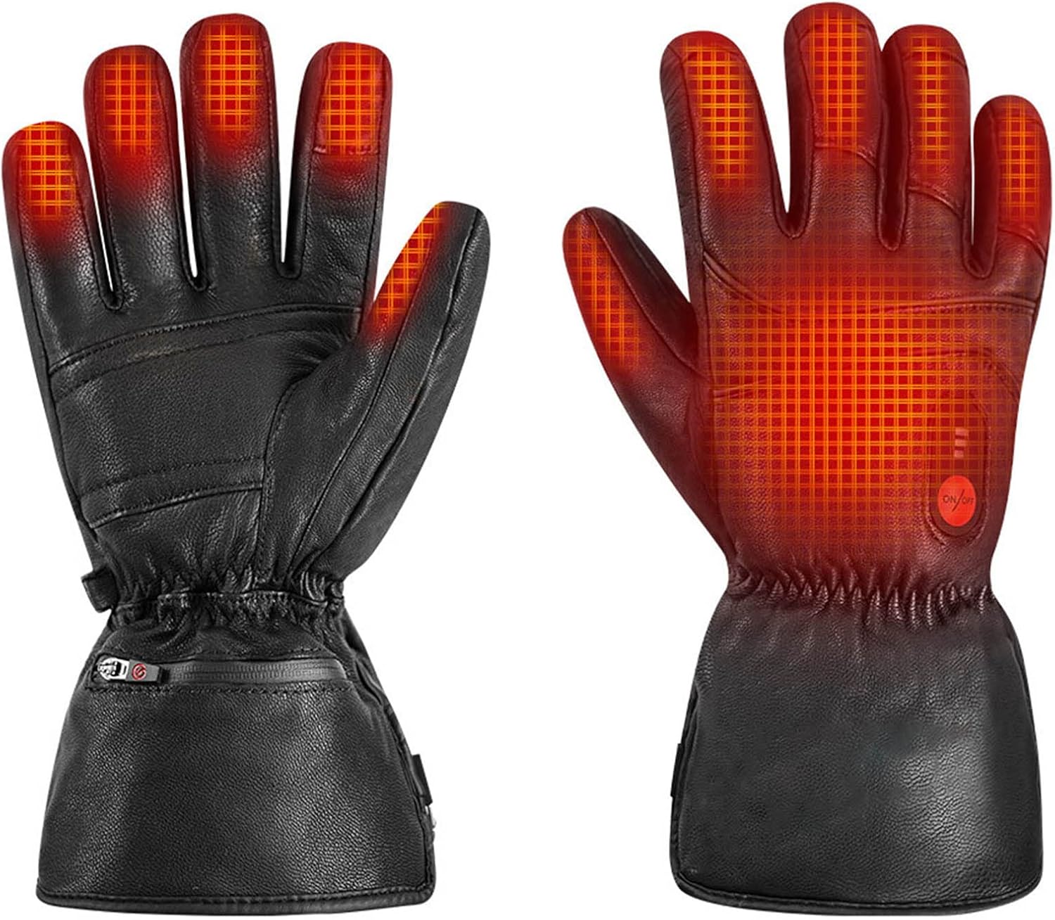 Electric Motorcycle Cycling Heating SKi Riding Hand Gloves Fishing Gloves Rechargeable Hunting Warmer Battery Heated for Men Mittens