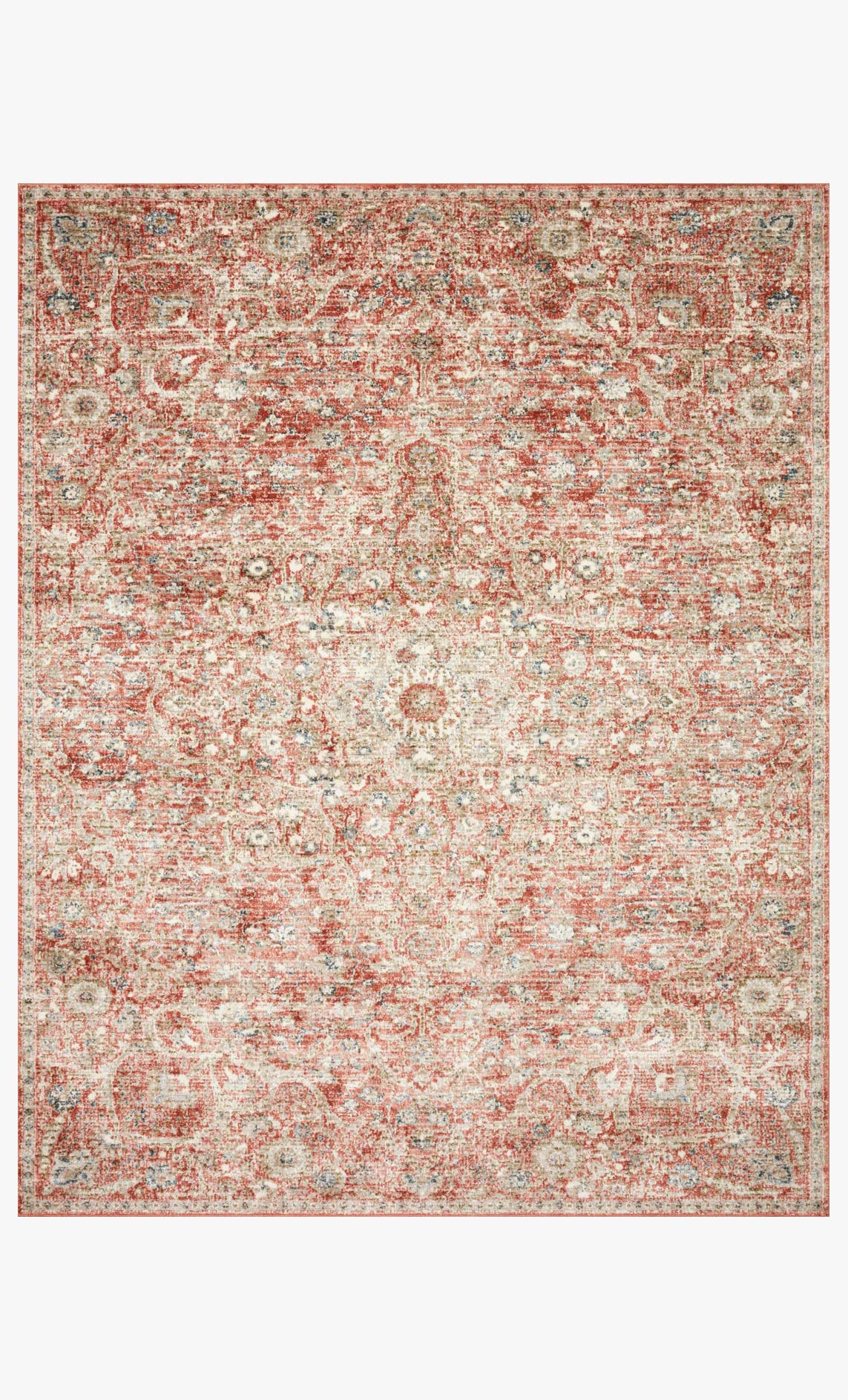 Loloi II Saban Collection - Traditional Power Loomed Rug in Rust & Beige (SAB-02)