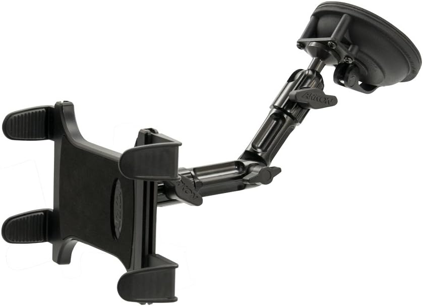 ARKON Mounts Heavy Duty Multi-Angle Tablet Suction Mount with 8 inch Arm for iPad Air iPad Pro iPad