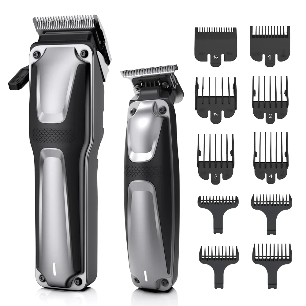 Cordless Stainless Steel Hair Clipper Set
