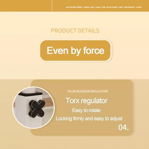 Medical Table with Wheels，Overbed Table Computer Desk with Desktop Baffl Over Bed Desk Height Adjustable 65-95cm Food Tray Desk Standing Over Bed Table King Size(Color:Wood)