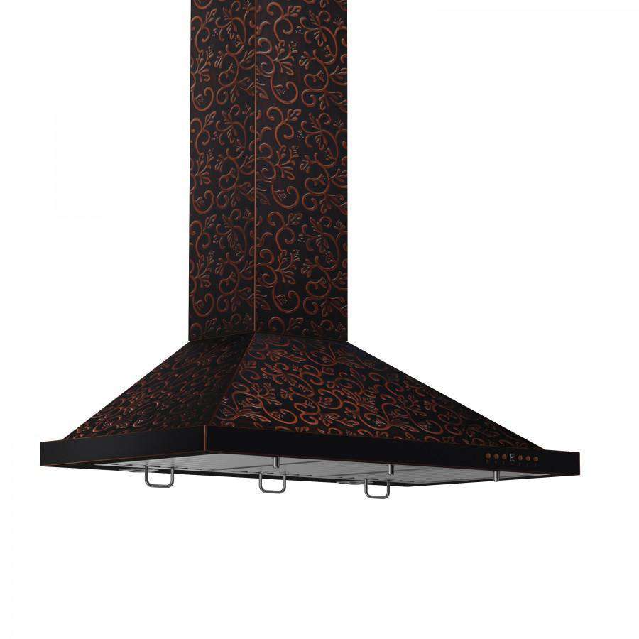 ZLINE 42-Inch Floral Copper Wall Range Hood (8KBF-42)