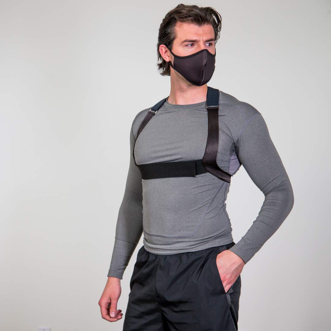 BAX-U Posture Corrector, Made in America, Invented by Doctor, Reimbursable by Insurance (XL Black)