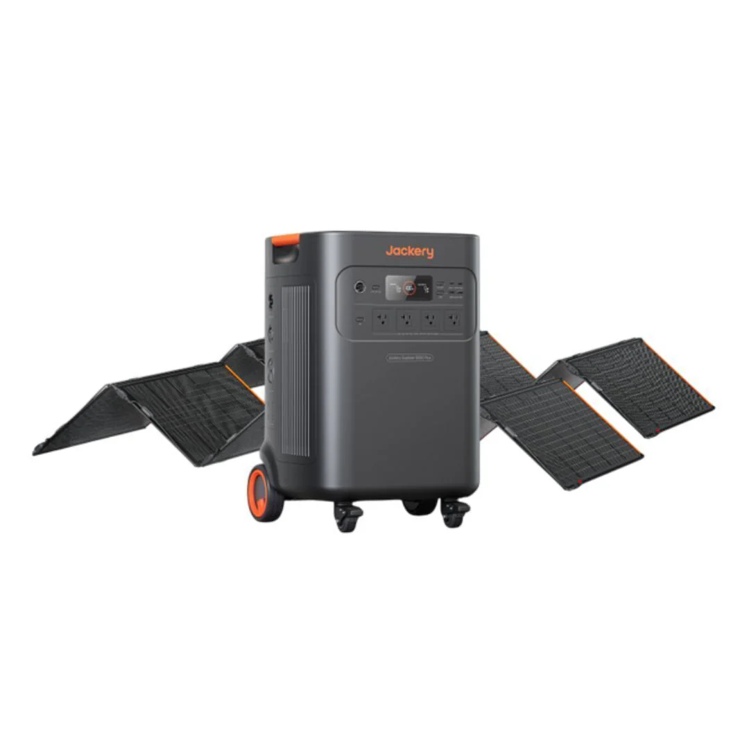 Jackery Explorer 5000 Plus Power Station with Two 500x Solar Panels