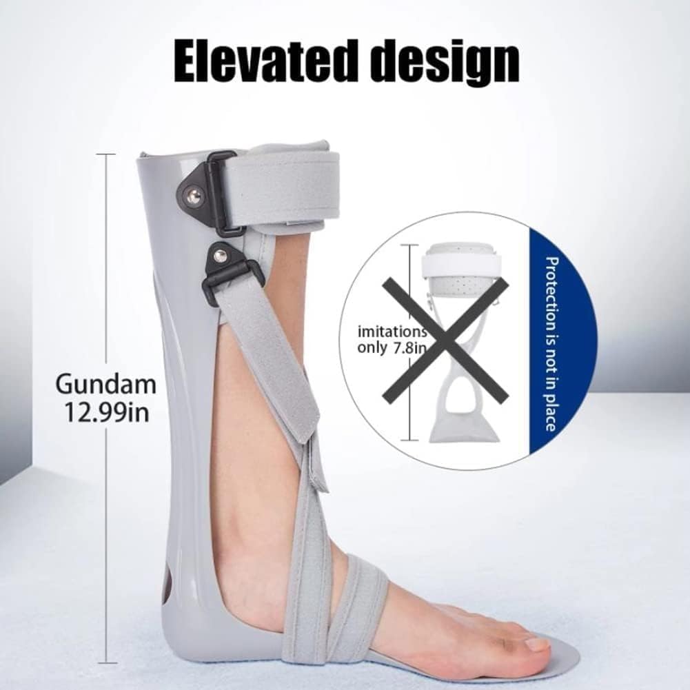 Plantar Fasciitis Splint Foot Drop Brace Splint Adjustable Ankle Foot Orthosis Fit The Calf Curve Fit Foot Varus and Foot Valgus Fit and Protect， Foot Drop(Right,Small)