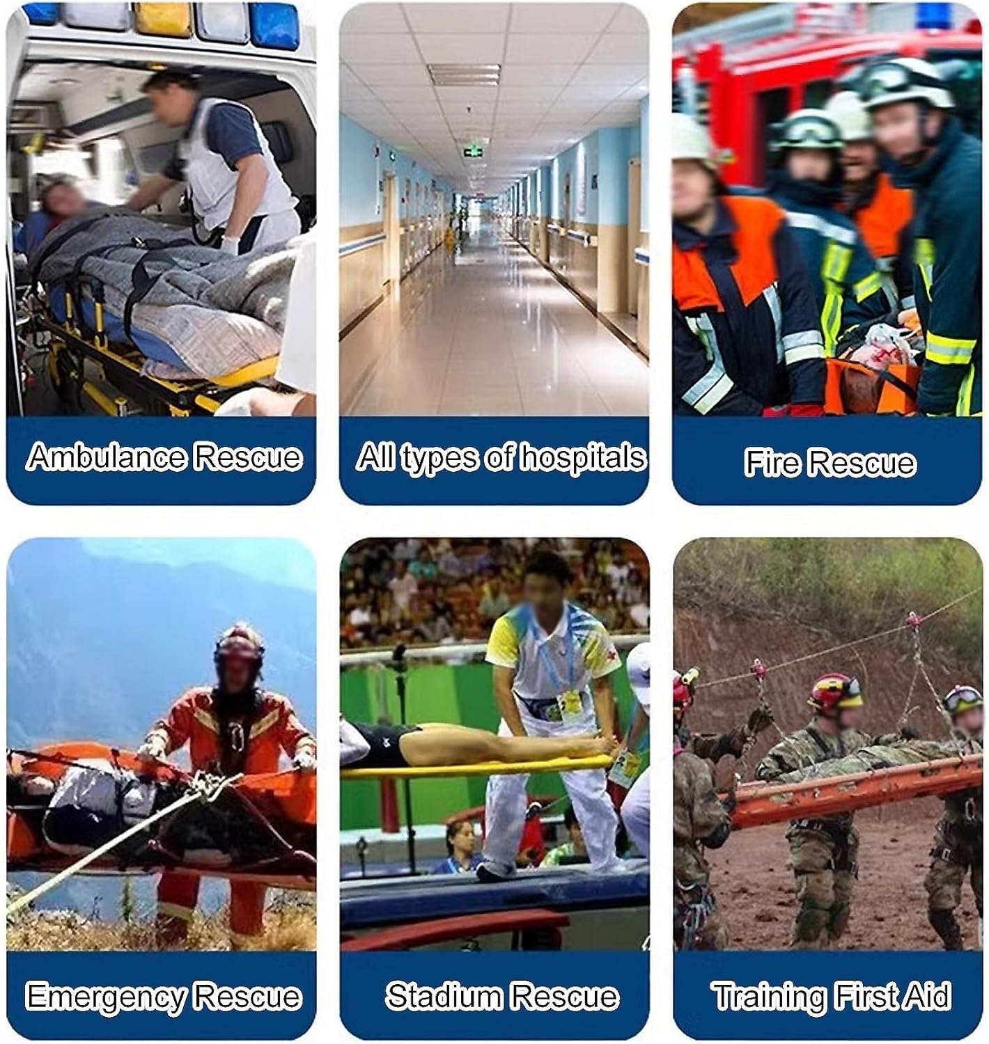 Medical Emergency Folding Portable Stretcher,Aluminum Stretcher,with Trolley Bar,Foldable,Light Weight,Small Size,Easy to Carry,Safe to Use,Suitable for Ambulance,School