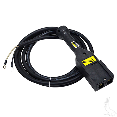 DC Cord, PowerWise 9′, E-Z-Go 48V Notched Industrial Plug