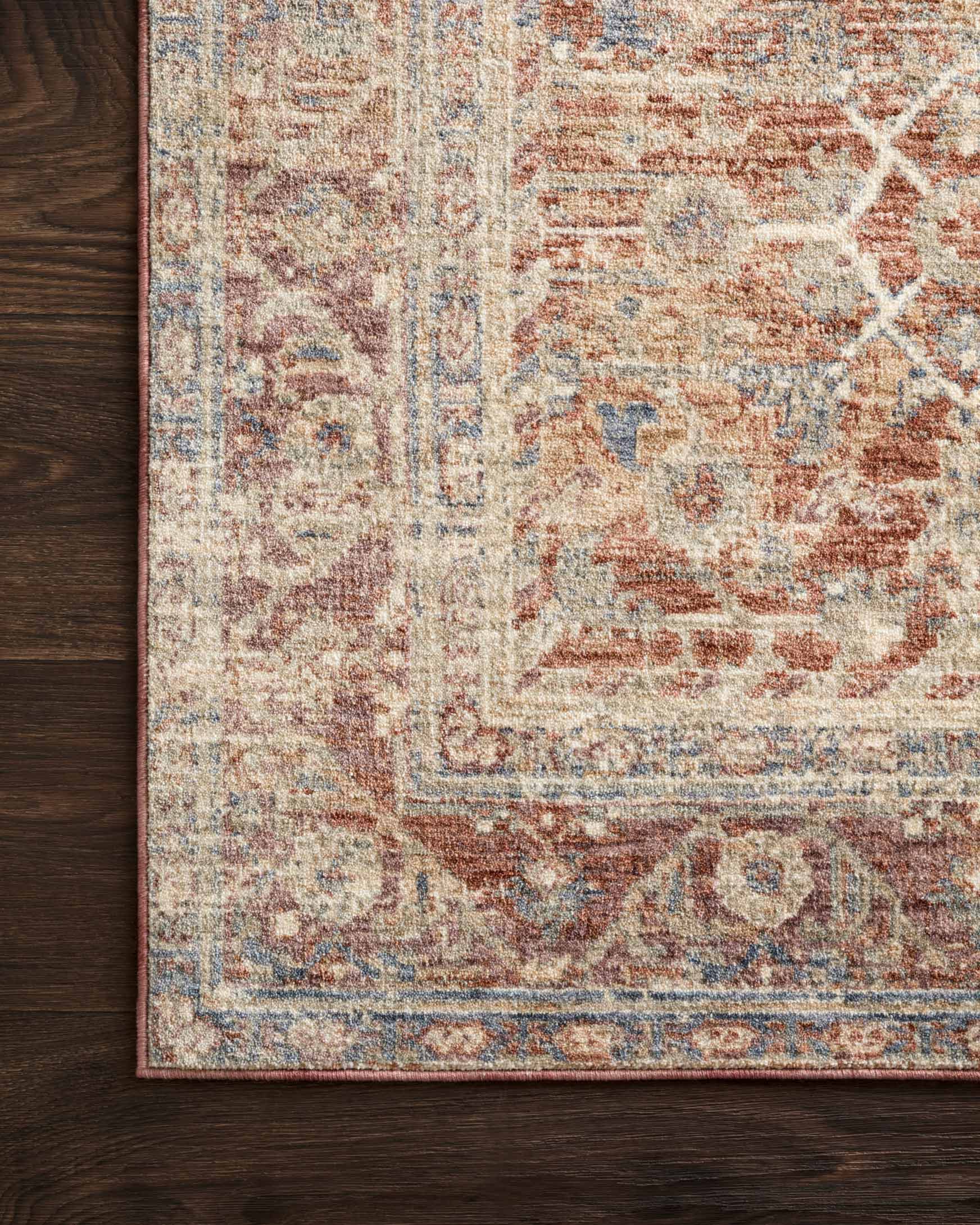 Loloi Revere Collection - Traditional Power Loomed Rug in Terracotta (REV-07)