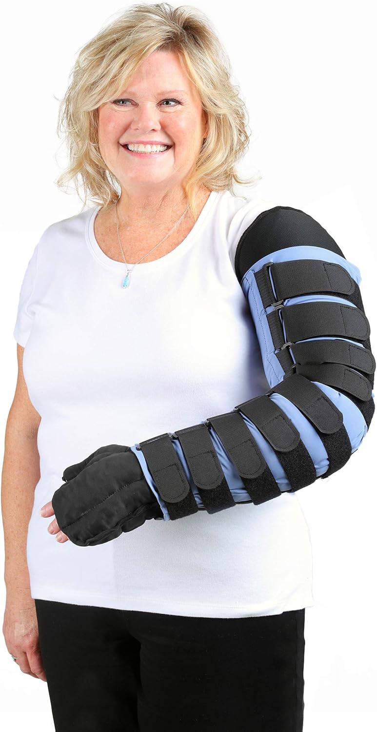 30-40 mmHg Medafit Firm Arm Sleeve W/Straps and Medahand; Med Reg; Right; Black SIGVARIS