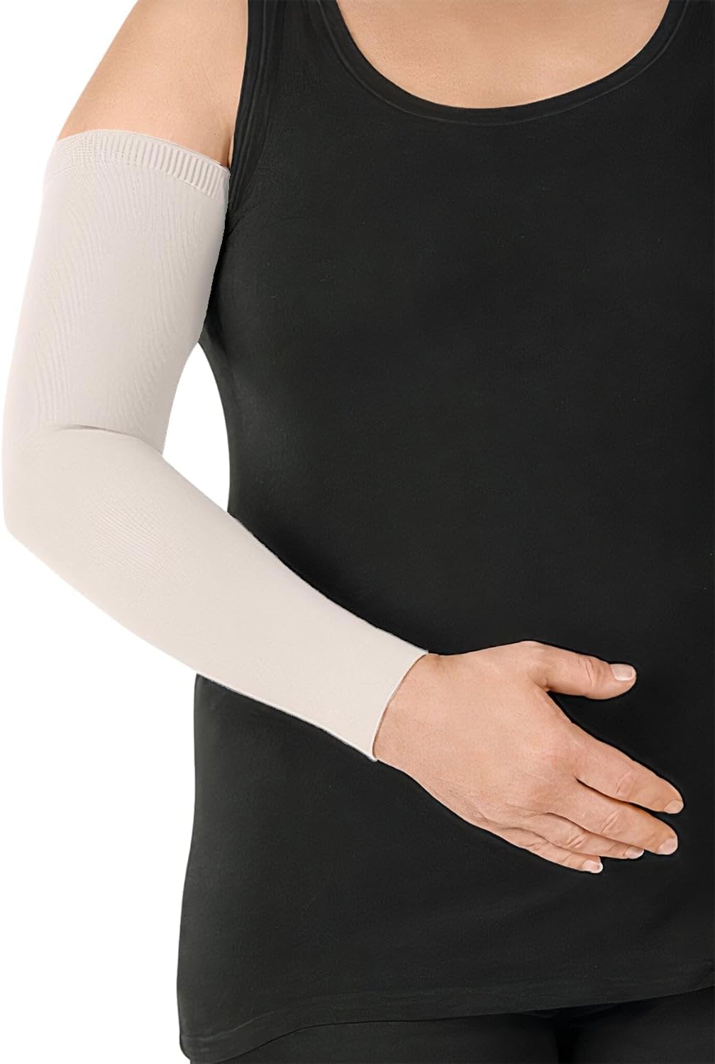 Juzo Soft Compression Arm Sleeve 20-30 mmHg, Silicone Dot Band | Compression Arm Sleeves for Men/ Women for Moderate Lymphedema and Lipo-Lymphedema Treatment