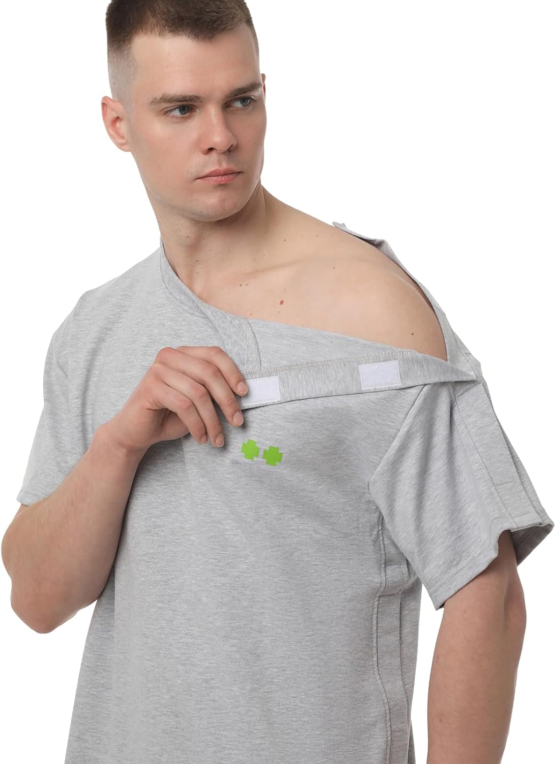 Adaptive Men’s Side-Opening T-Shirt | Easy Arm Access for Shoulder Injury & Post-Surgery Recovery