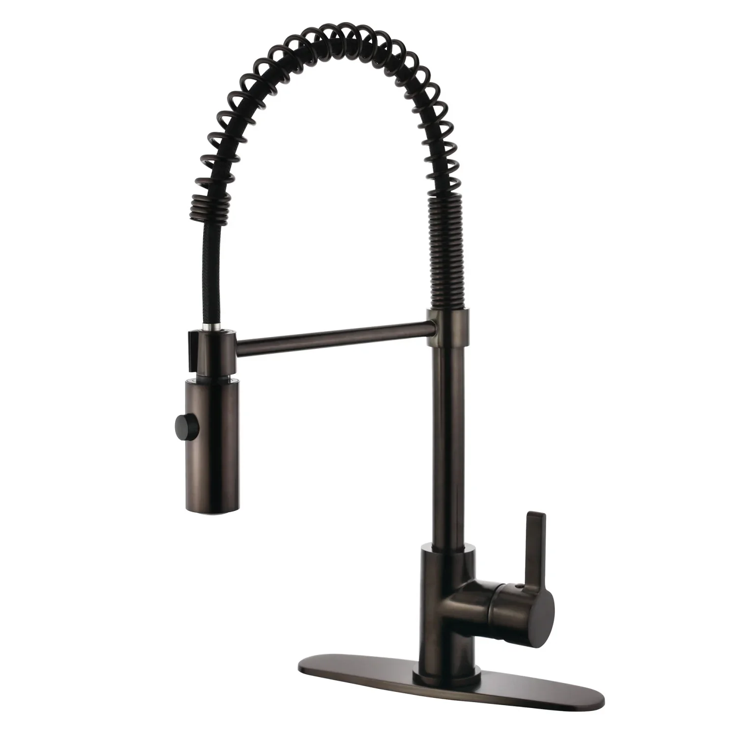 Kingston Brass Gourmetier Continental Single-Handle Deck-Mount Pre-Rinse Kitchen Faucet, Oil Rubbed Bronze (LS8775CTL)