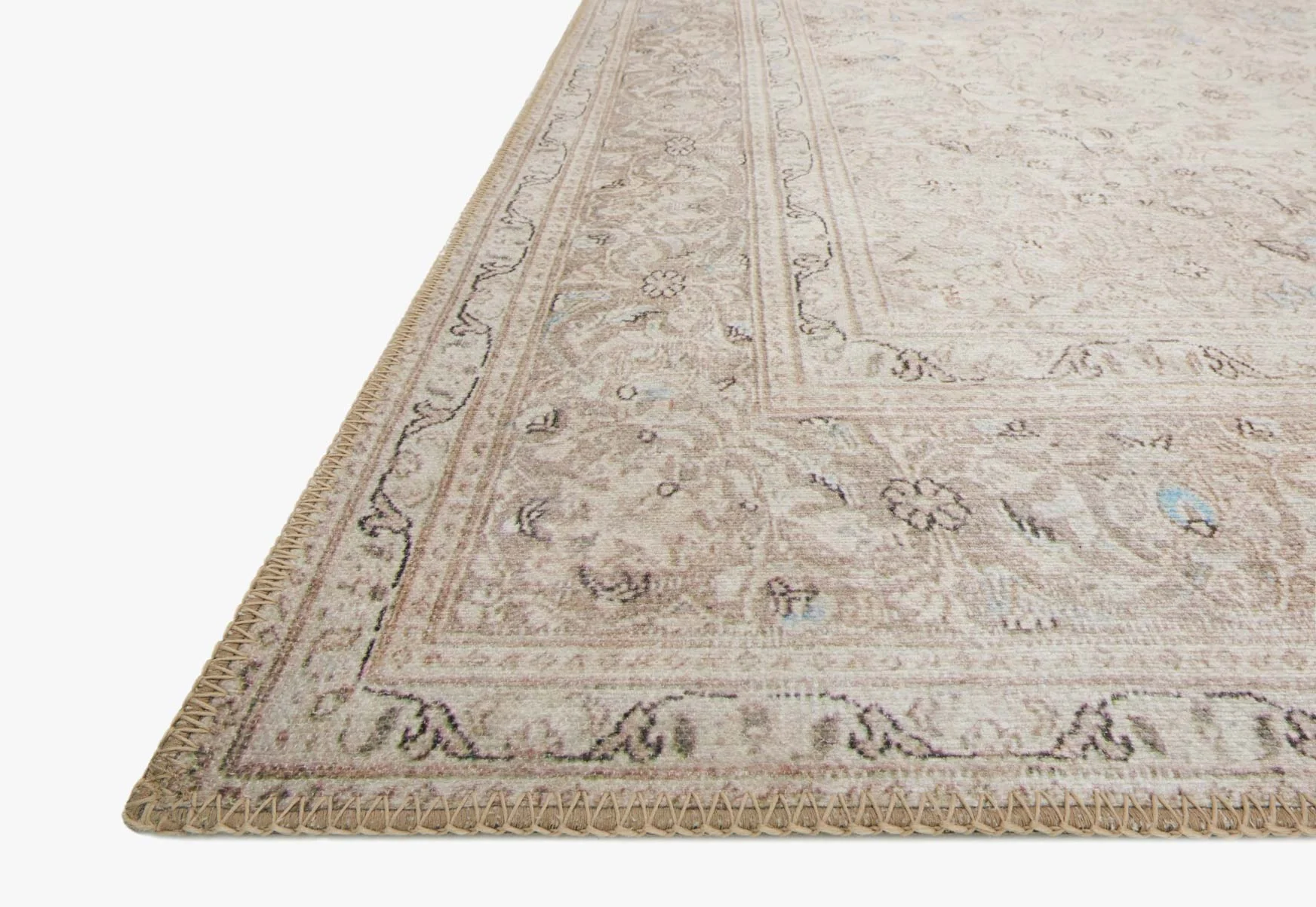 Loloi II Loren Collection - Traditional Power Loomed Rug in Sand & Taupe (LQ-03)