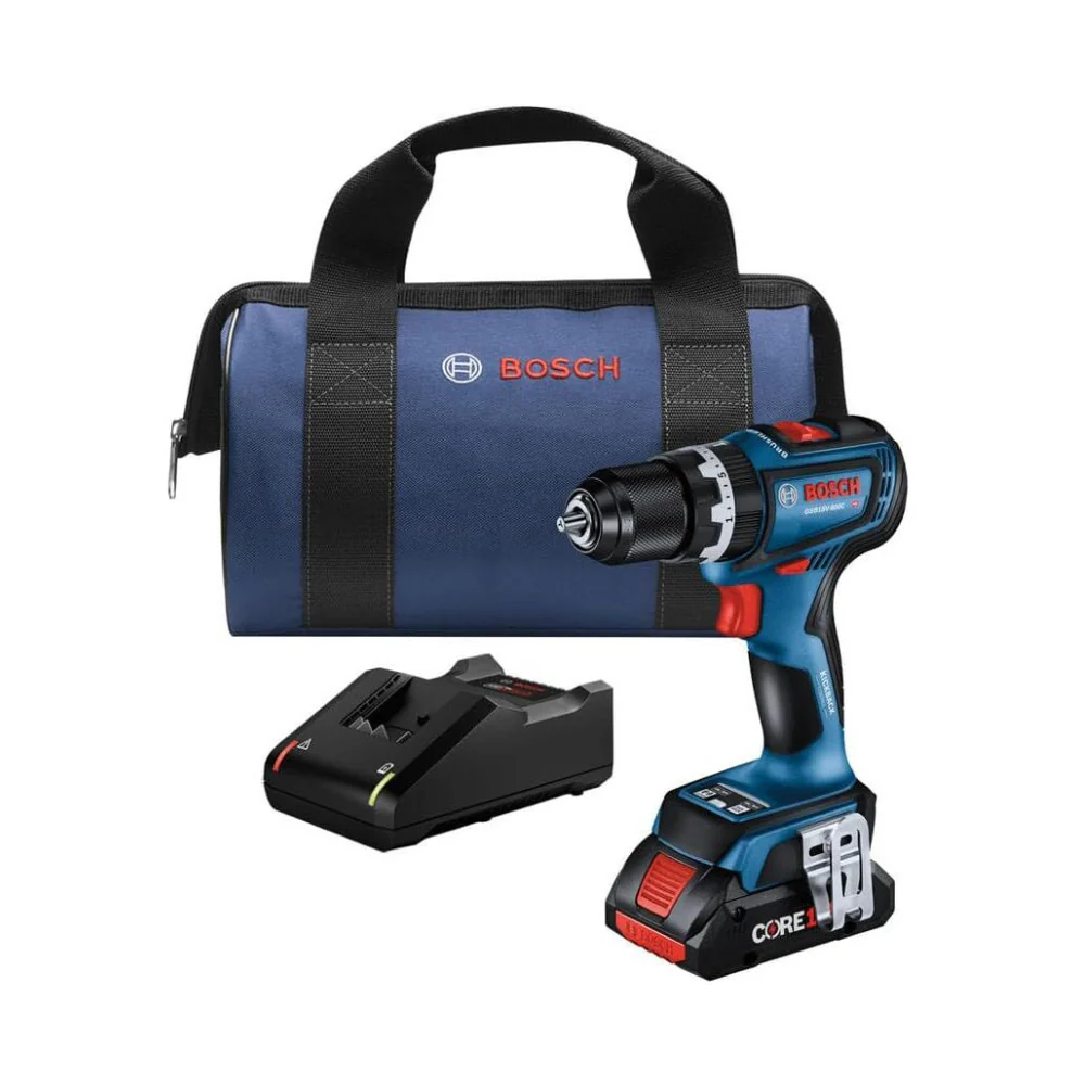 BOSCH GSB18V-800CB14 1/2-Inch Brushless Connected-Ready Hammer Drill/Driver Kit