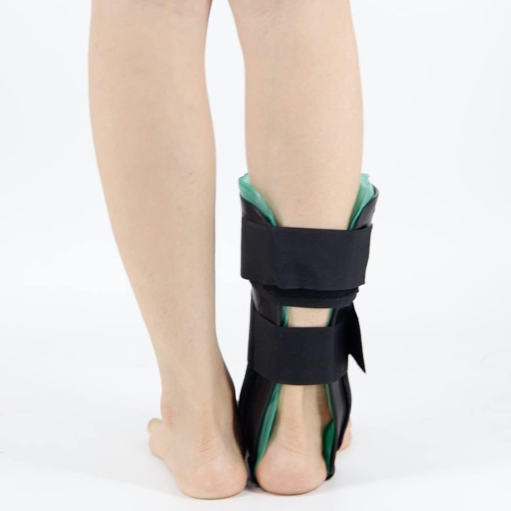 Stirrup Ankle Splint, Air and Gel Ankle Brace, Gel Ice Pack Wrap Up Adjustable Support, Cold/Hot Compression Ankle Braces, for Sprains, Tendonitis, Post-Op Cast Support,Running, Injury Recovery