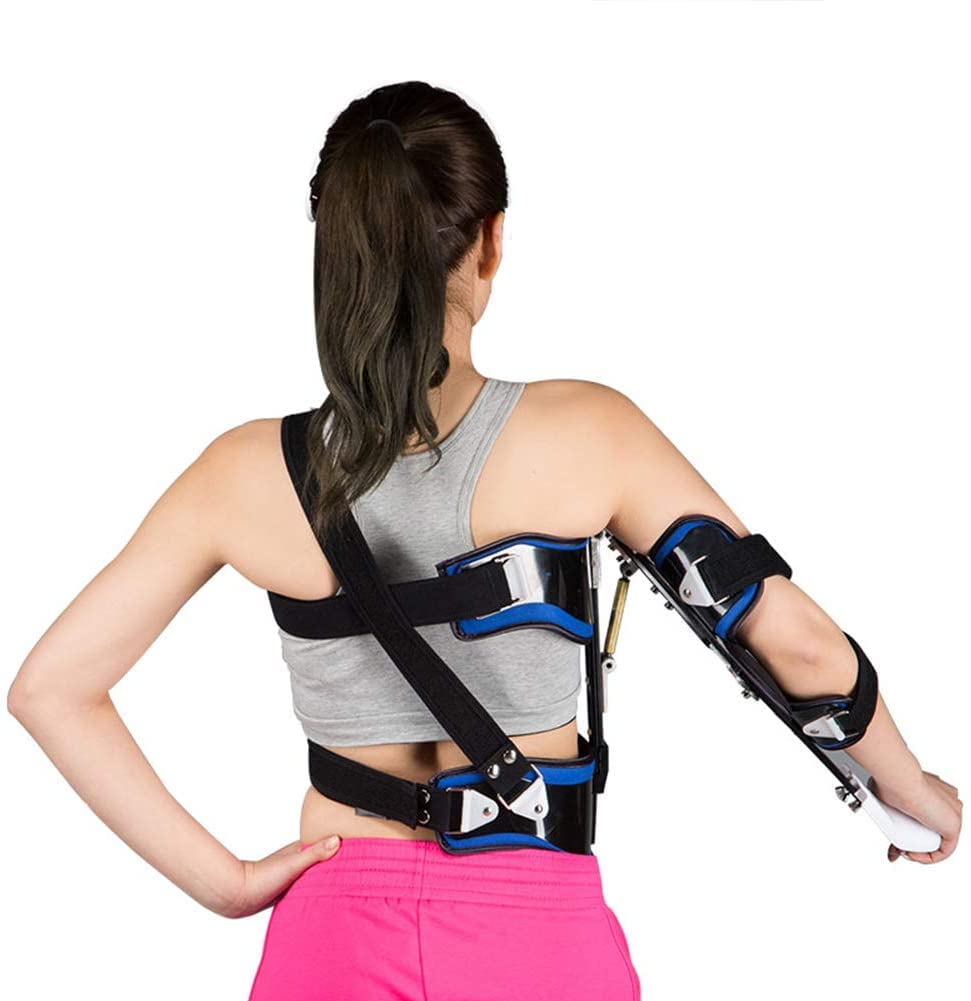 Cushion Hinged Elbow Brace With Sling Adjustable Elbow Support Stabilizer Splint For Ligament Strains Post Recovery