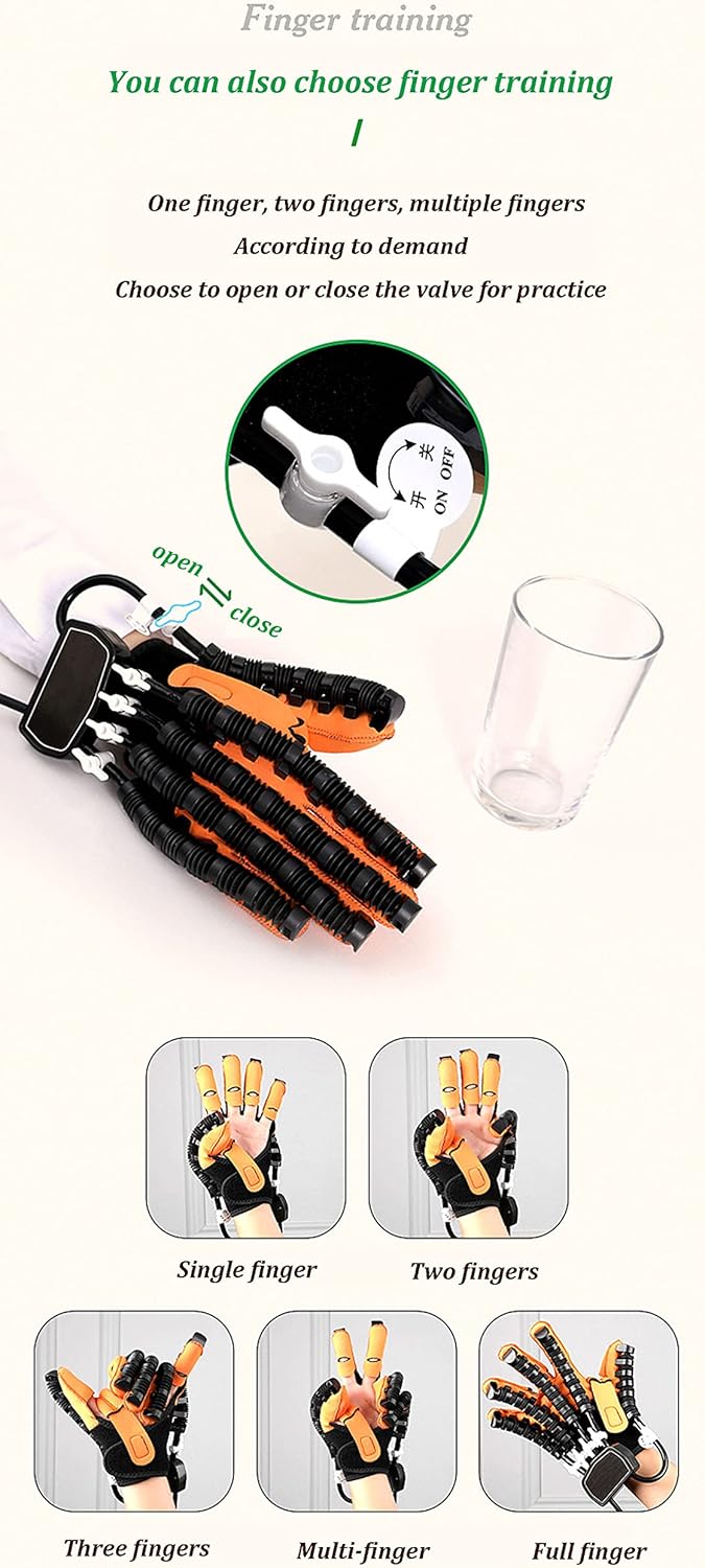 Stroke Hand Splint, hand Rehabilitation Device Stroke Hemiplegia Finger Trainer, to Solve Finger ​Stiffnes effectively relieves finger cramps