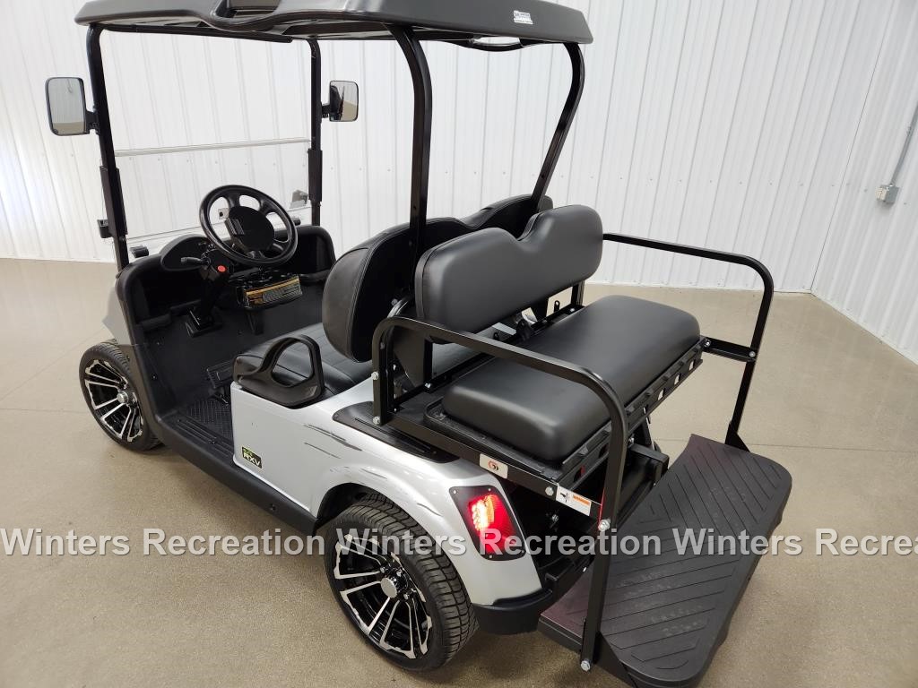 2021 E-Z-GO RXV Lithium Ion STREET READY Golf Cart, Silver