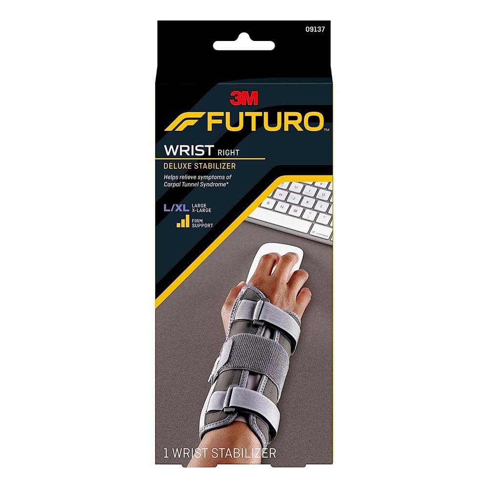 Futuro Deluxe Wrist Stabilizer L-XL Right Hand, 09137ENT, Pack of 2