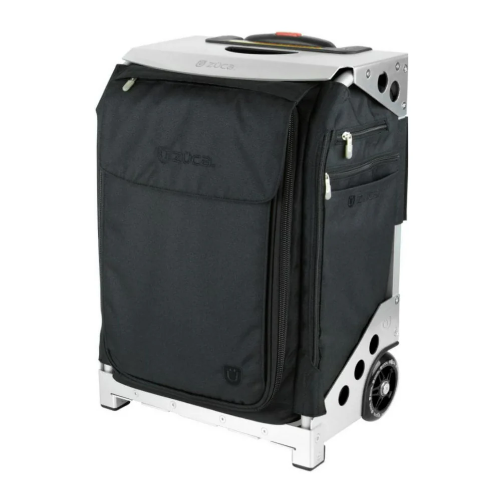 Zuca Flyer Rolling Carry On Case Travel Bag with Black and Silver Frame