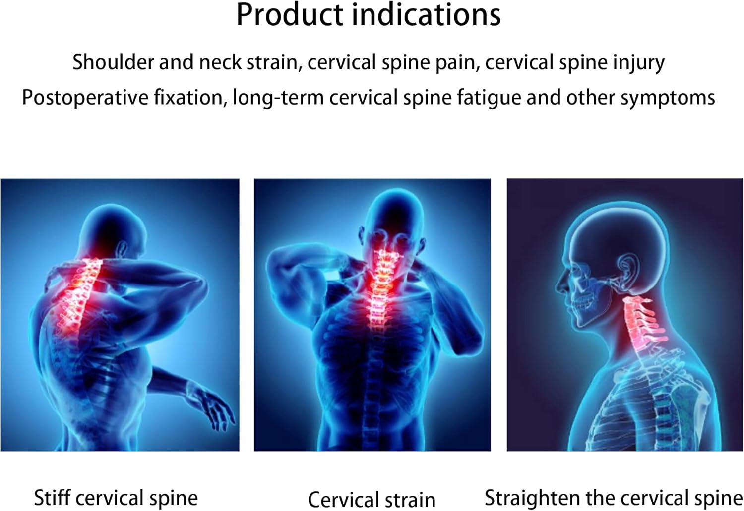 Head Neck Chest Orthosis Arthritis Acute Pain Surgery Fractures Cervical ?Vertebra Rehabilitation Support for Post Trauma Adjustable Head Neck Chest Thoracic