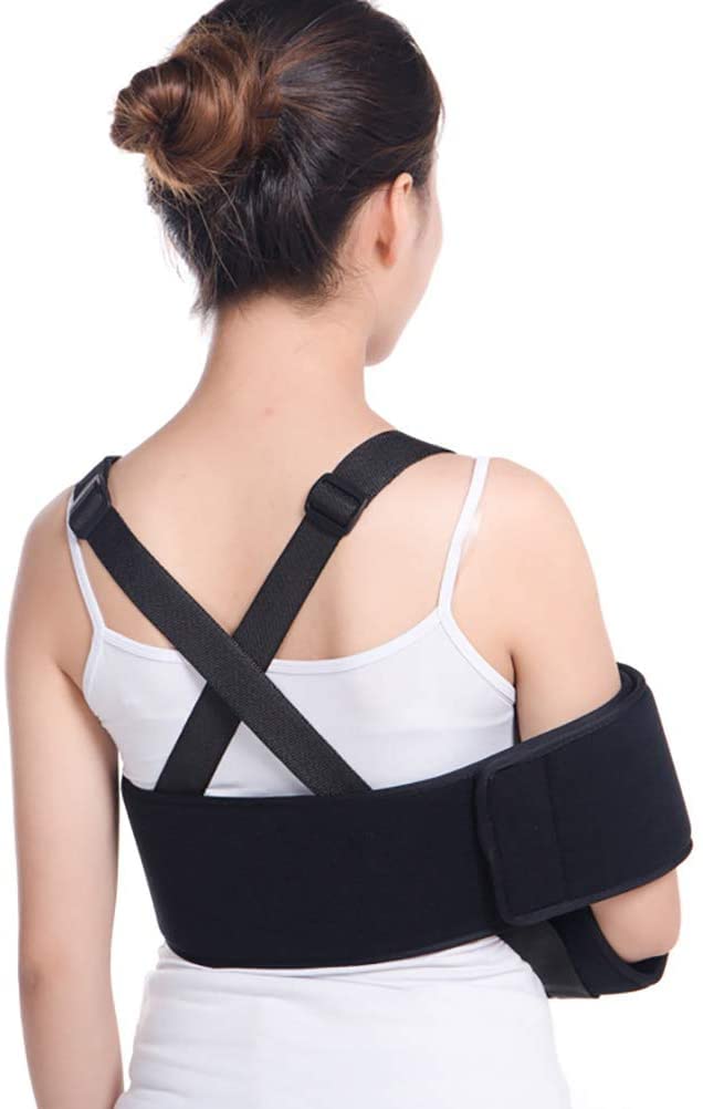 Arm Sling, Light Weight Breathable, Adjustable Shoulder Rotator Cuff Support Brace Ergonomically Designed Sling For Broken Fractured Bones