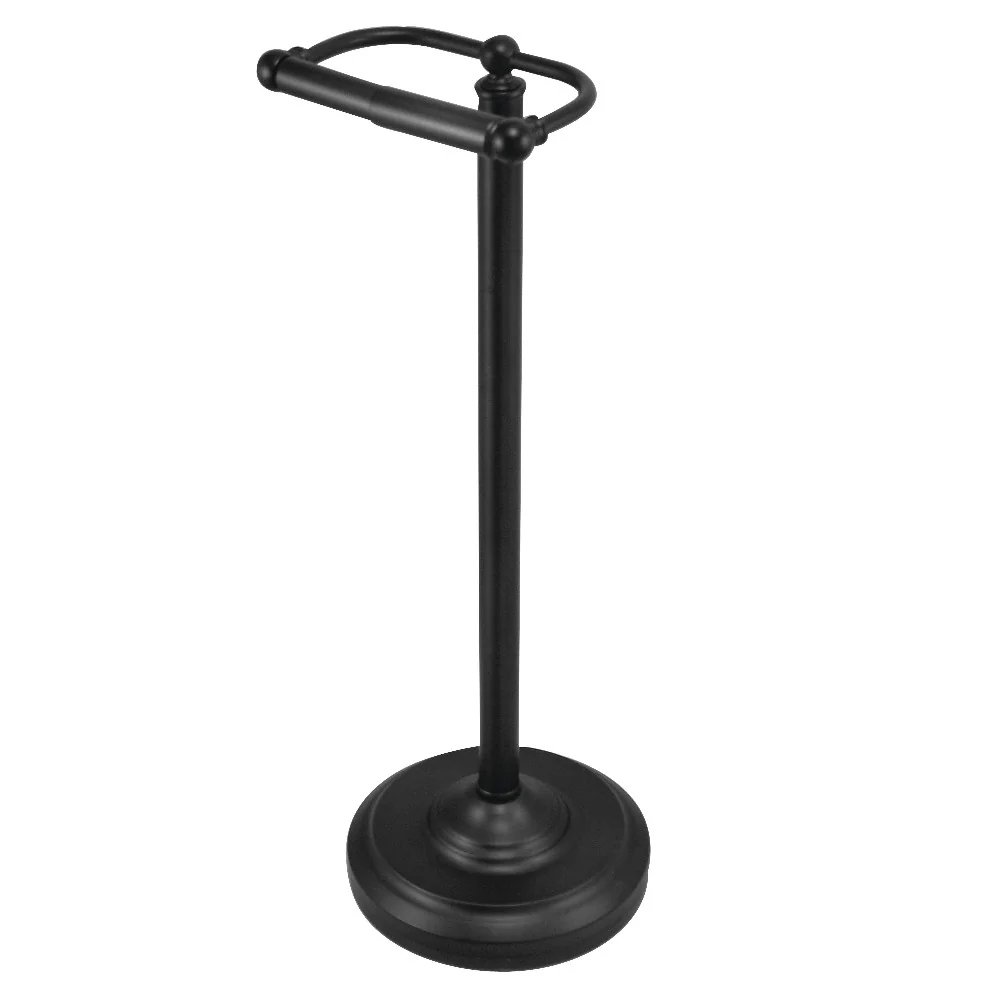 Kingston Brass Vintage Freestanding Toilet Paper Holder, Matte Black (CC2000)