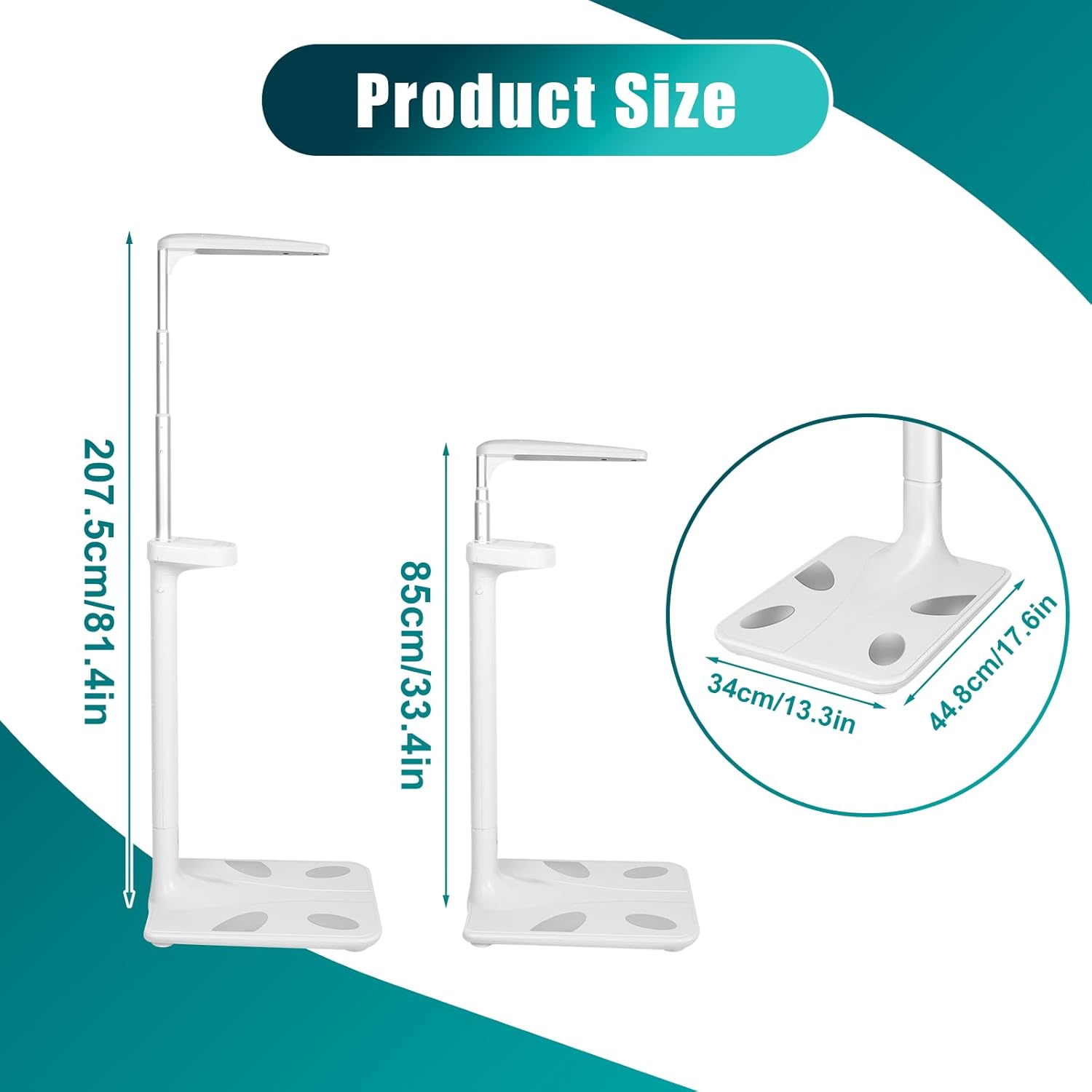 440Lbs Ultrasonic Physician Scale, Digital Height Weight Body Fat Analyzer with BMI, Large Backlit LCD, Voice Broadcast, Retractable Design for Home Hospital Gym