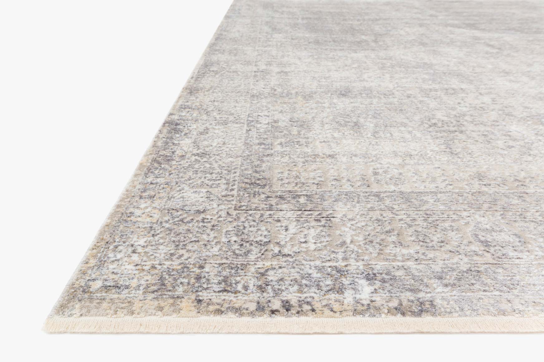 Loloi Franca Collection - Transitional Power Loomed Rug in Silver & Pebble (FRN-01)