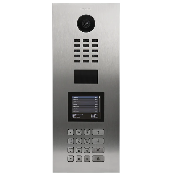 DoorBird D21DKV IP Video Door Station for Multi-Tenant Buildings in  Stainless Steel V4A