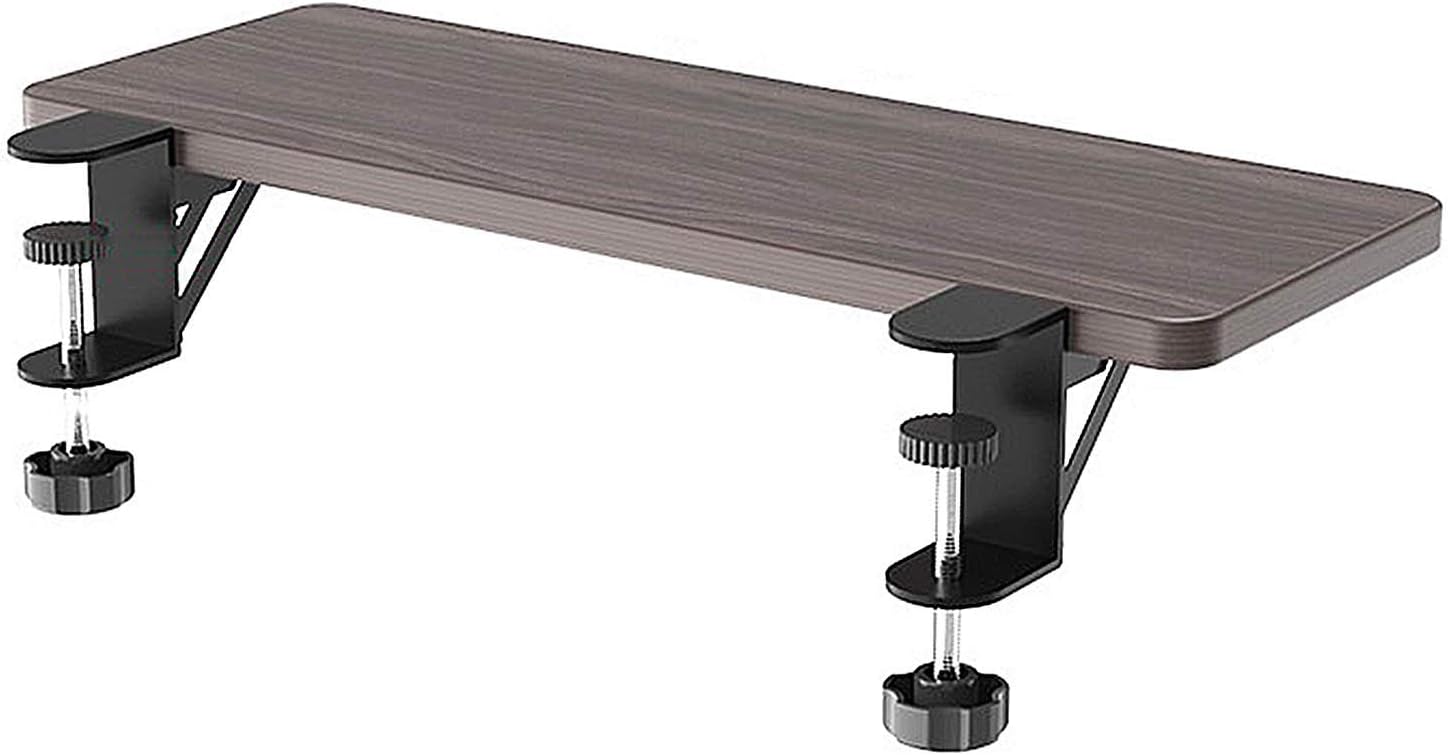 Keyboard Wrist Rest Ergonomics Keyboard Tray Desk Extension Solid Wood Mouse Wrist Support Shelf Fold Down Table Mount Clamp-on Armrest Pad,
