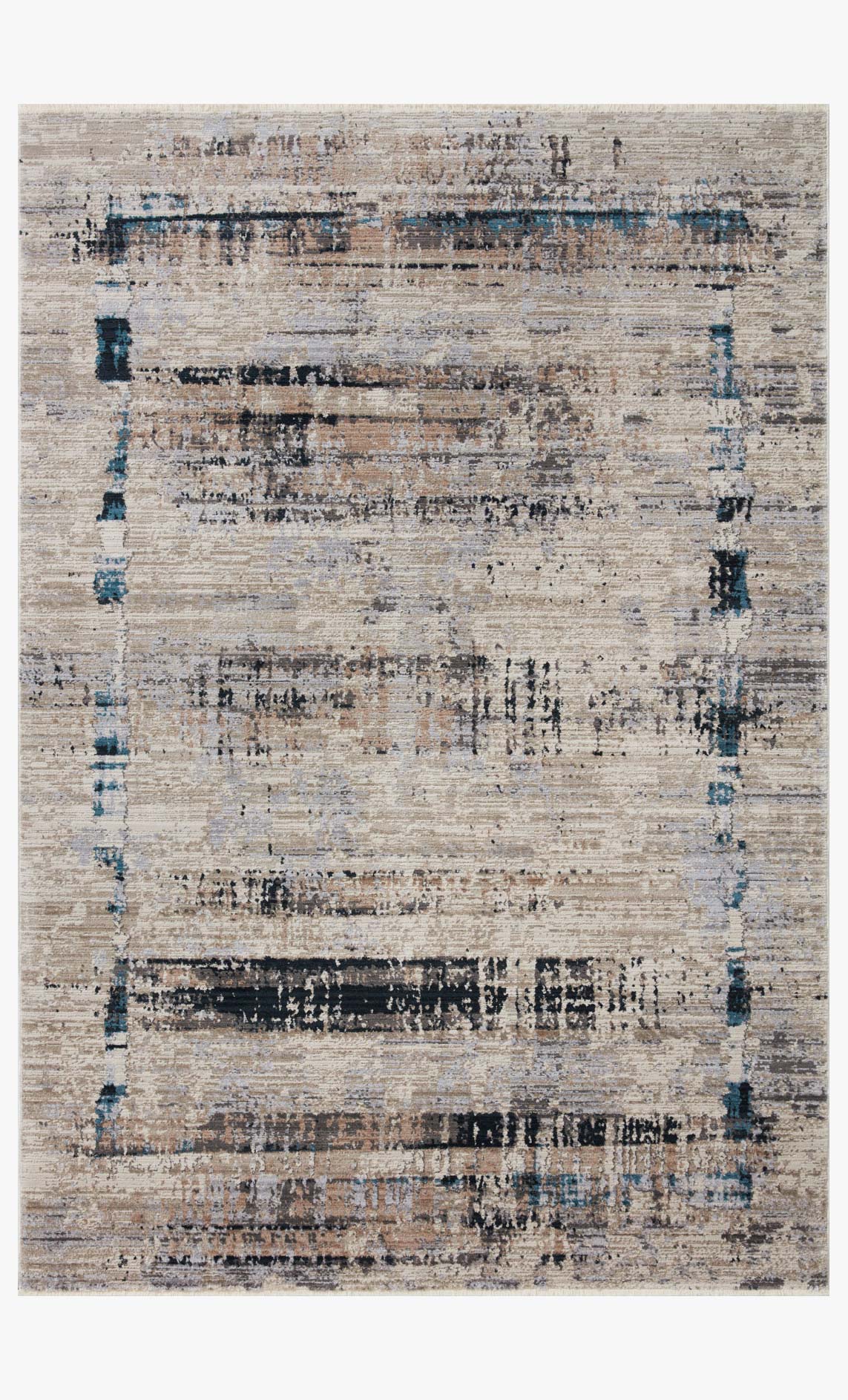 Loloi Leigh Collection - Transitional Power Loomed Rug in Granite & Slate (LEI-01)