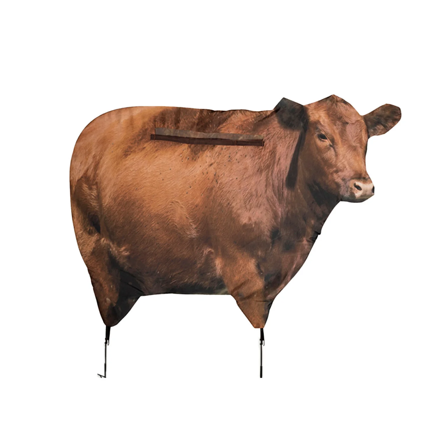 Montana Big Red Moo Cow Decoy with Large Concealment Shield and See-Through Mesh