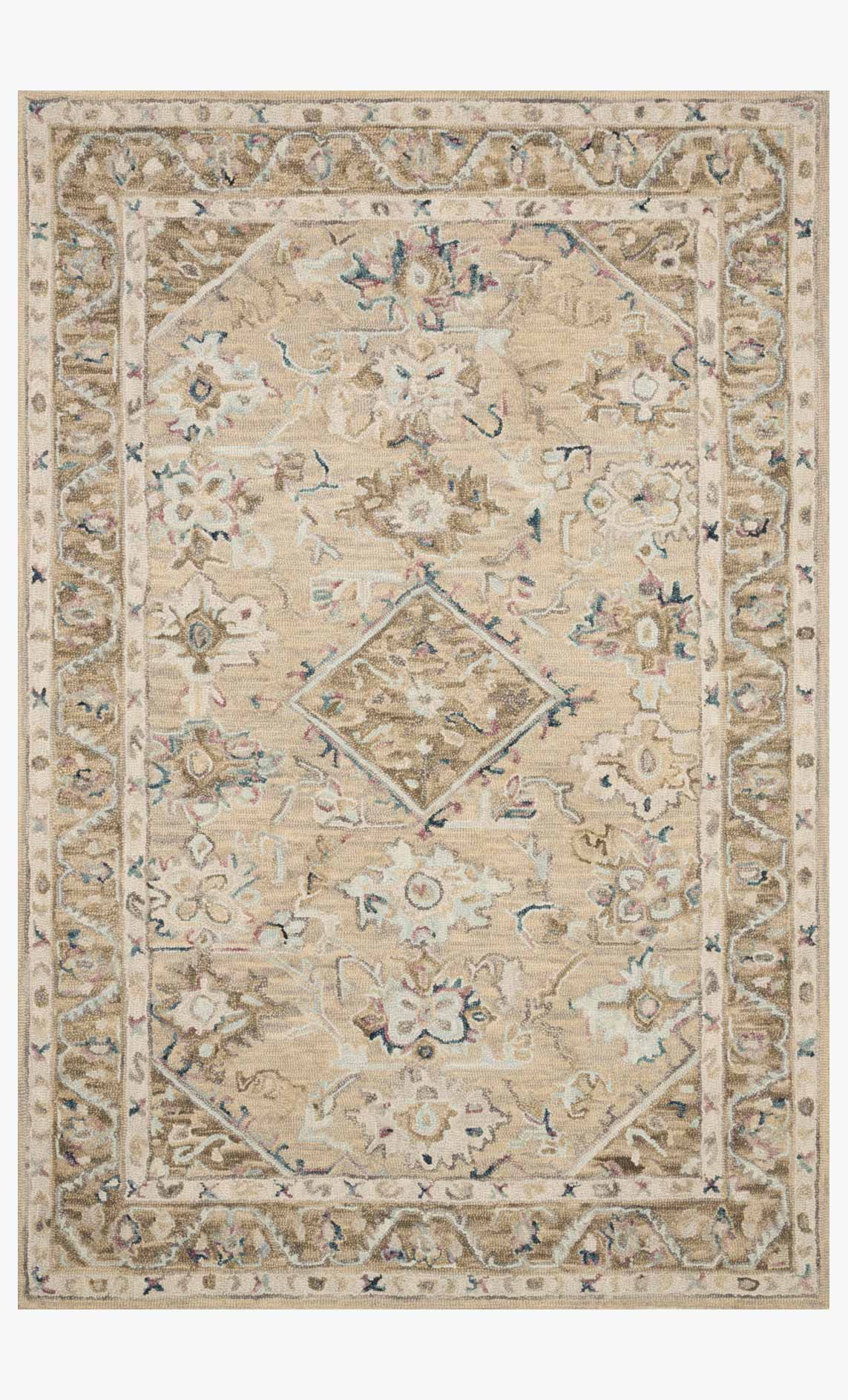 Loloi II Beatty Collection - Traditional Hooked Rug in Beige & Ivory (BEA-02)