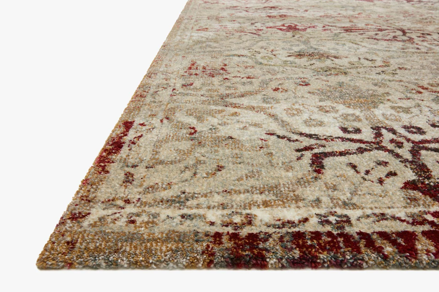 Loloi Jasmine Collection - Contemporary Power Loomed Rug in Silver (JAS-07)