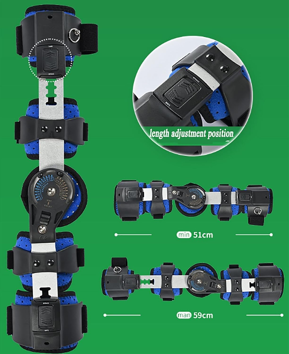 Adjustable Telescoping Hinged Elbow Brace,Elbow Splint Night Sleep Support & Pain Relief,Men & Women Surgery Injury Recovery,Tendonitis,Cubital Tunnel Syndrome,Right