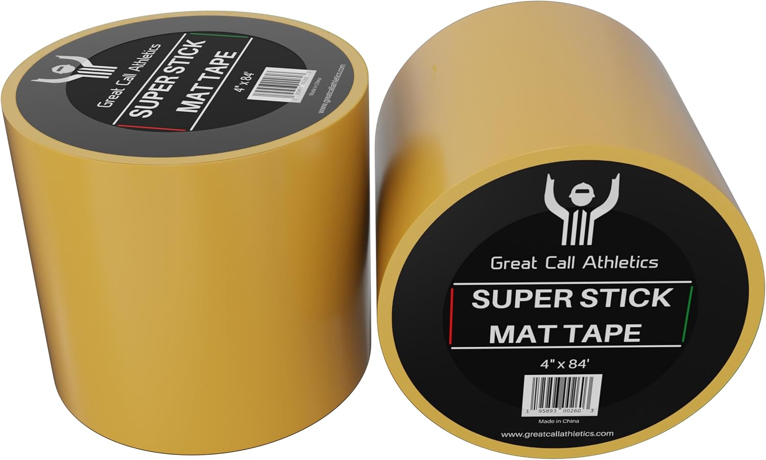 Great Call Athletics | 1 Case of 18 Rolls | Professional Super Stick Wrestling Mat Tape | 4