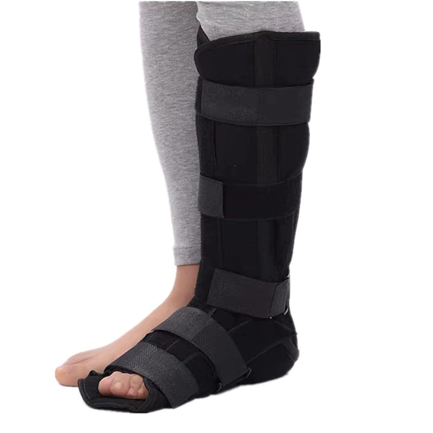 SFKLYU Ankle Brace for Women Men, Plantar Fasciitis Night Splint, Orthopedic Sleeping Immobilizer Suitable for Bone Fixation or Support in Case of Fracture,Left,S