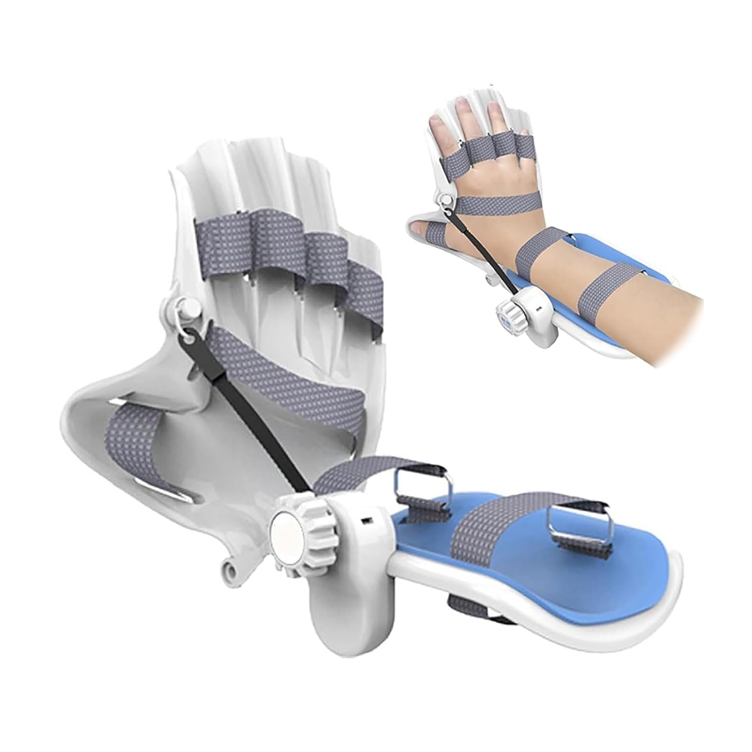 Wrist Rehabilitation Device,for Stroke, Hemiplegia,Dynamic Wrist Finger Orthosis with Knob Adjustment, ±90° Adjustable Angle and 5 Finger Separation Design(Right Hand)
